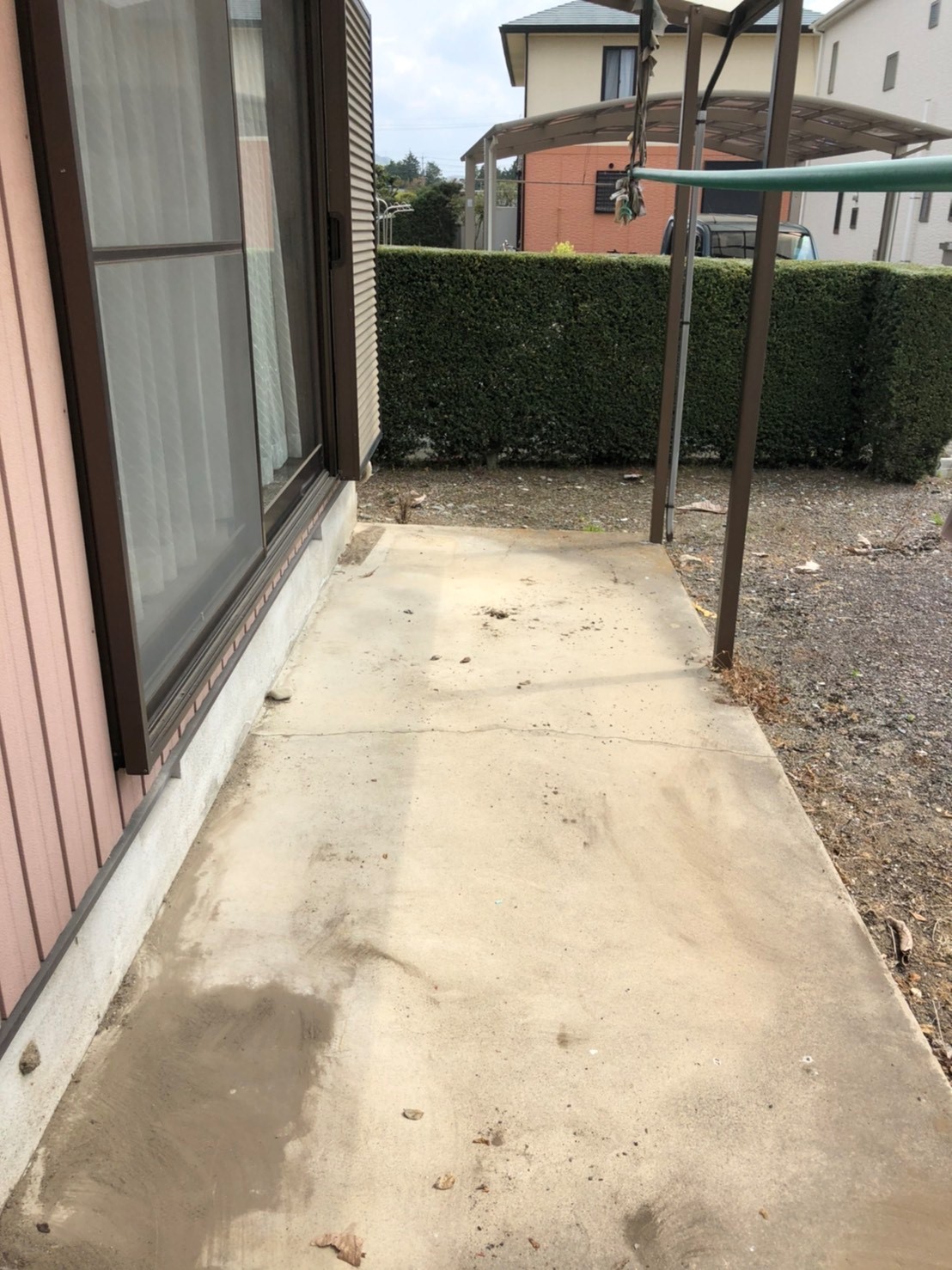残置撤去作業